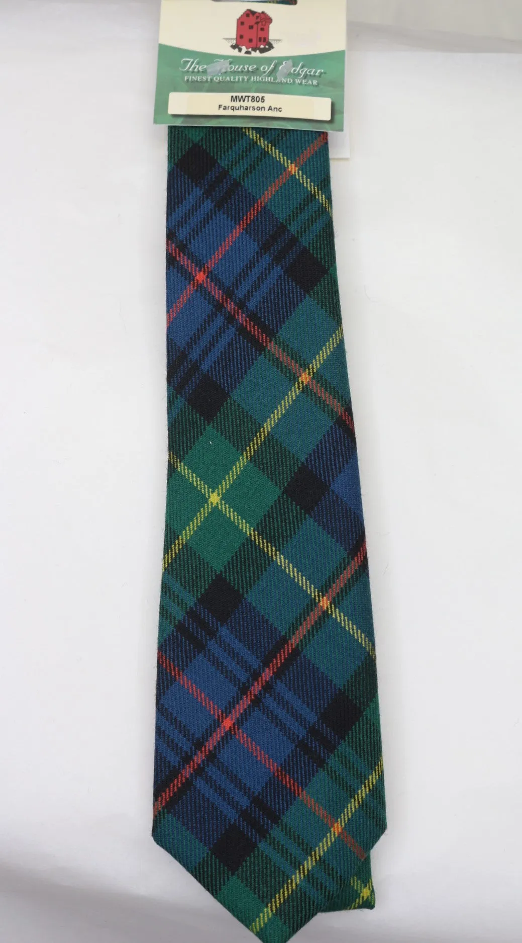 Farquharson Ancient Tartan Tie - House of Edgar version