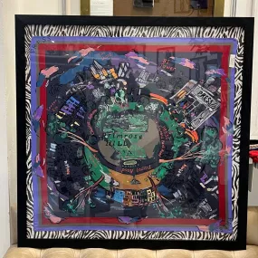 Framed London Night Cityscape Scarf