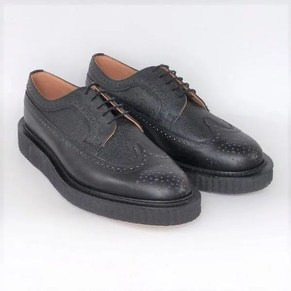 George Cox 15335 IVC Brogue Blk Calf/ Blk Grain