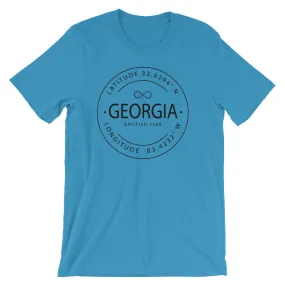 Georgia - Short-Sleeve Unisex T-Shirt - Latitude & Longitude