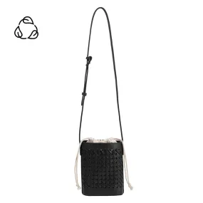 Giada Black Small Recycled Vegan Crossbody Bag - FINAL SALE