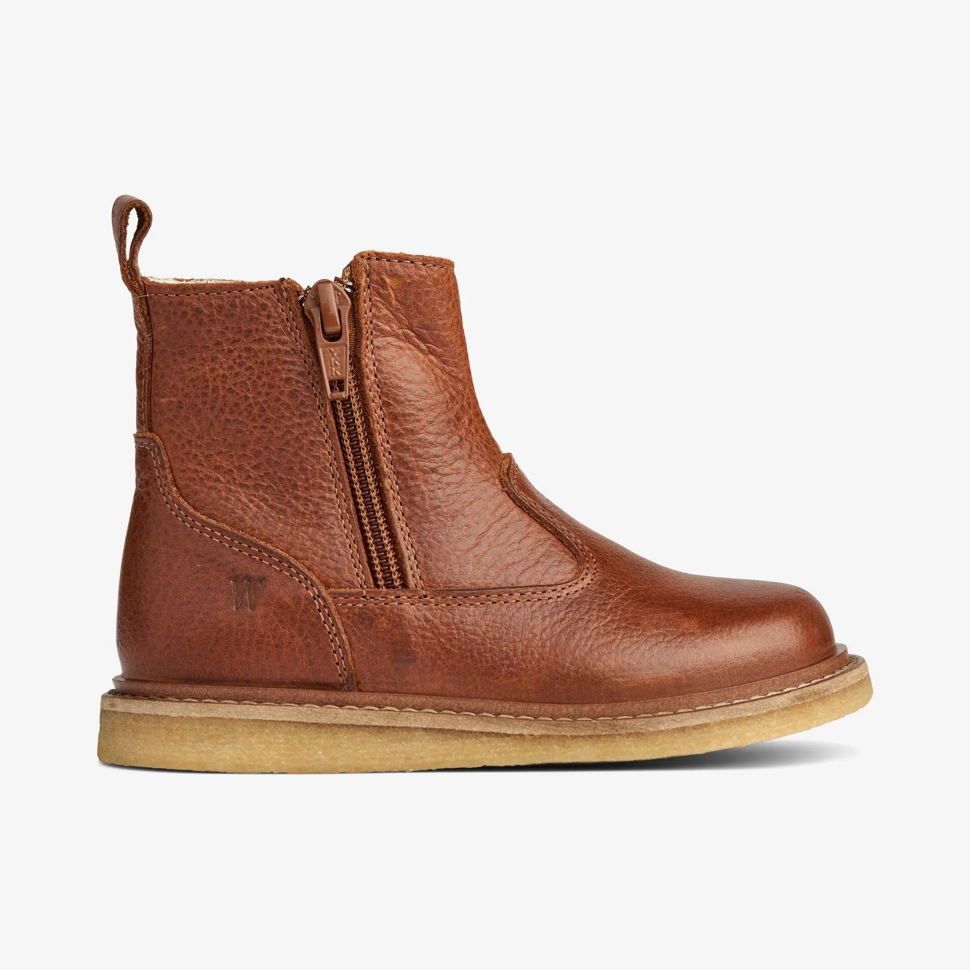 Gisa Zip Tex - cognac