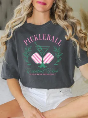 Glamfox - Pickleball Cocktail Club Graphic Tee