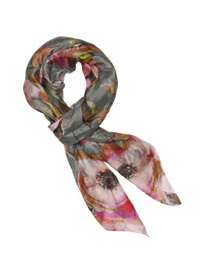 Gustav Joory Scarf 53802-83200 Trklde - Artichoke with Big Flowers