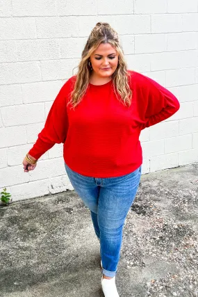 Haley Dolman Top, Ruby