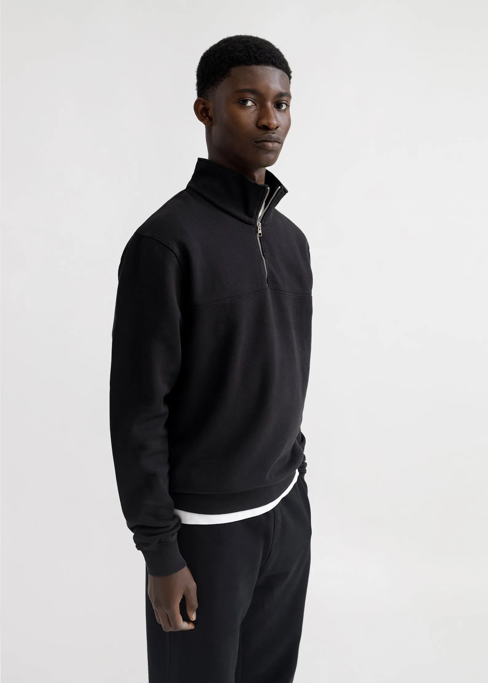 Half-Zip Sweater - Washed Black