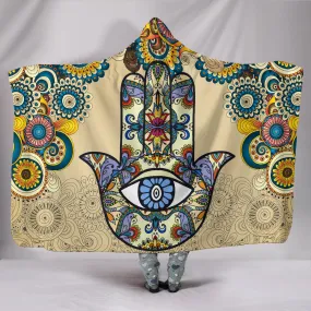 Hamsa Hand Hooded Blanket