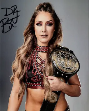 Highspots - Britt Baker "AEW Womens Champ" Hand Signed 8x10 *inc COA*