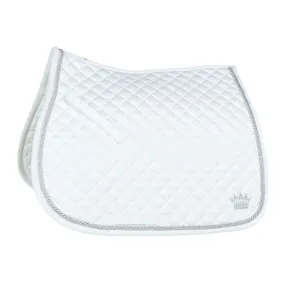 Horze Silver Cord GP Saddle Pad (White)