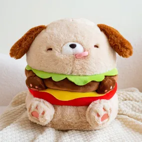 Hotdog Bun Puppy Cartoon Fast Food Plush