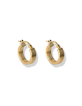 Iris Hoop earrings <br>Gold Vermeil