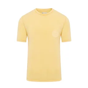 Jacob Cohen Garment Dyed Embossed Badge Short Sleeve T-shirt (Yellow)