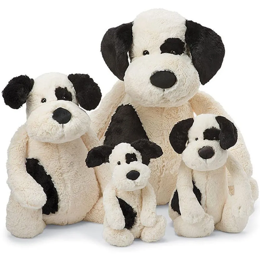 Jellycat Bashful Black and Cream Puppy