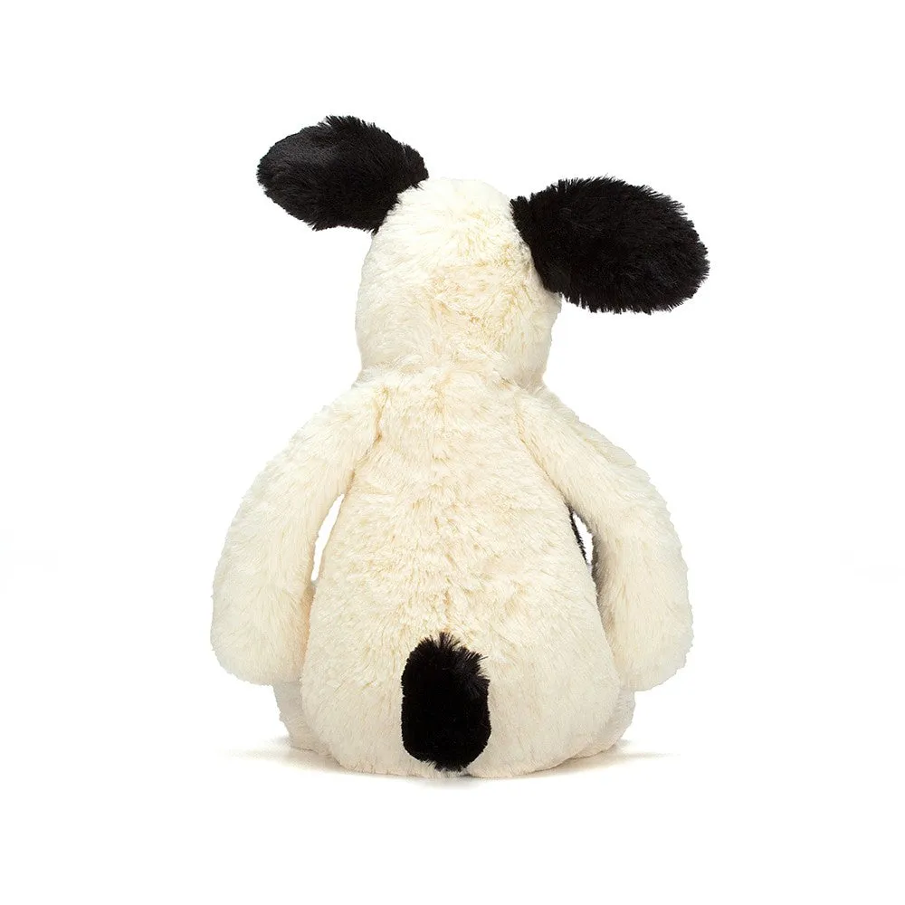 Jellycat Bashful Black and Cream Puppy