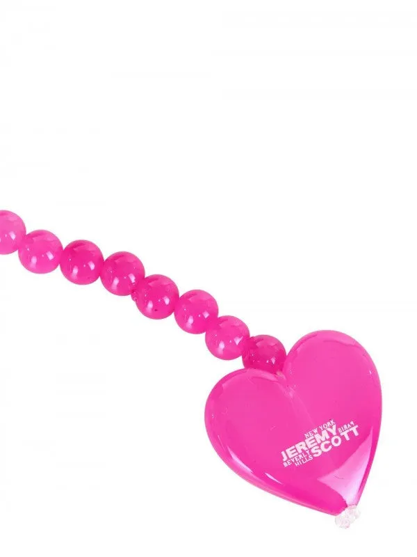 JEREMY SCOTT x Linda Farrow Heart Sunglasses - Pink