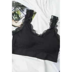 Lace Bralette- Black