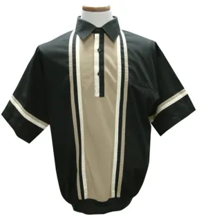 LD Sport Woven Banded Bottom Polo Shirt Big and Tall  Black