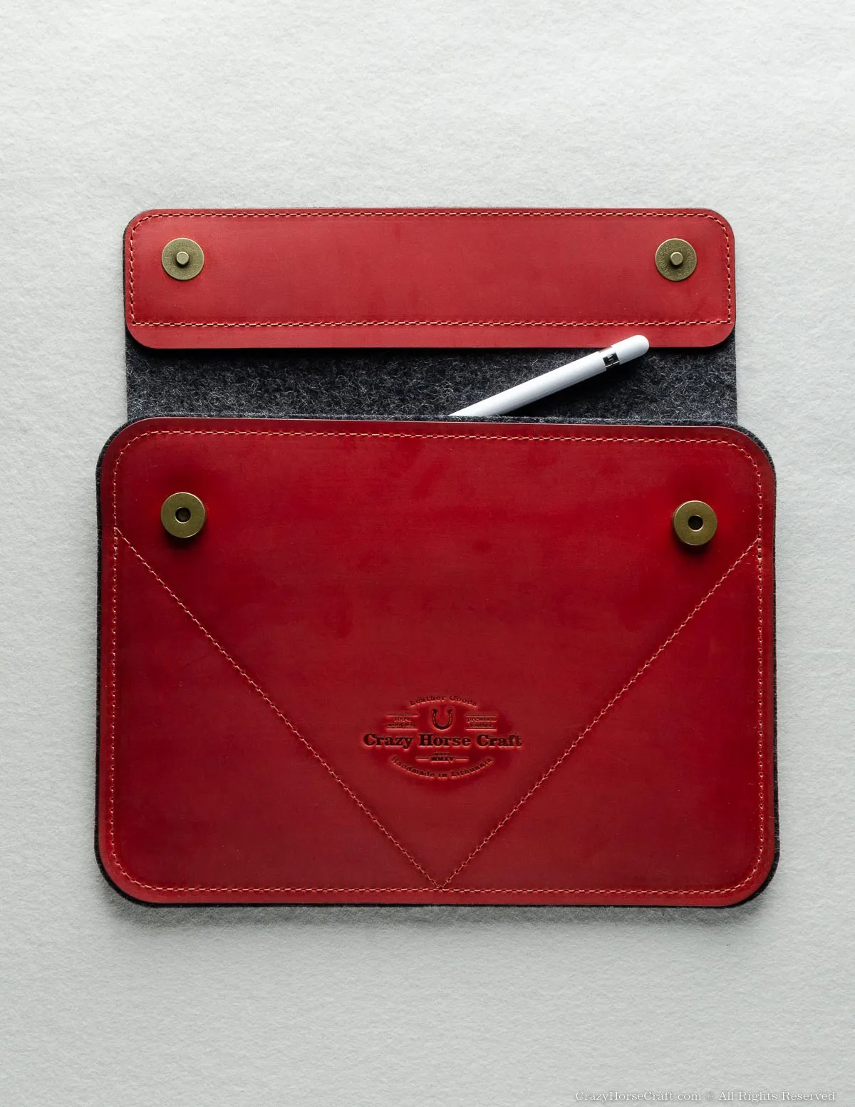 Leather iPad Pro/Air Case | Fragola Red