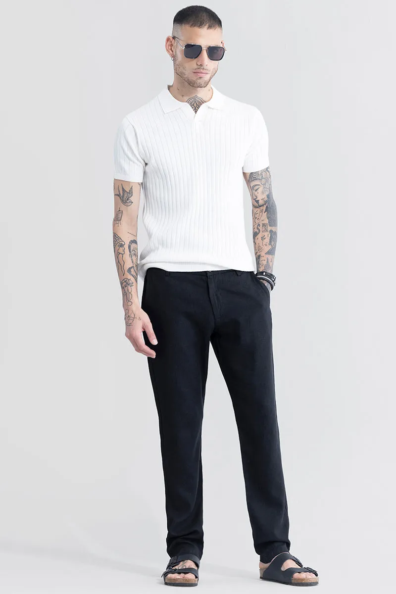 LinenLoom Black Trouser