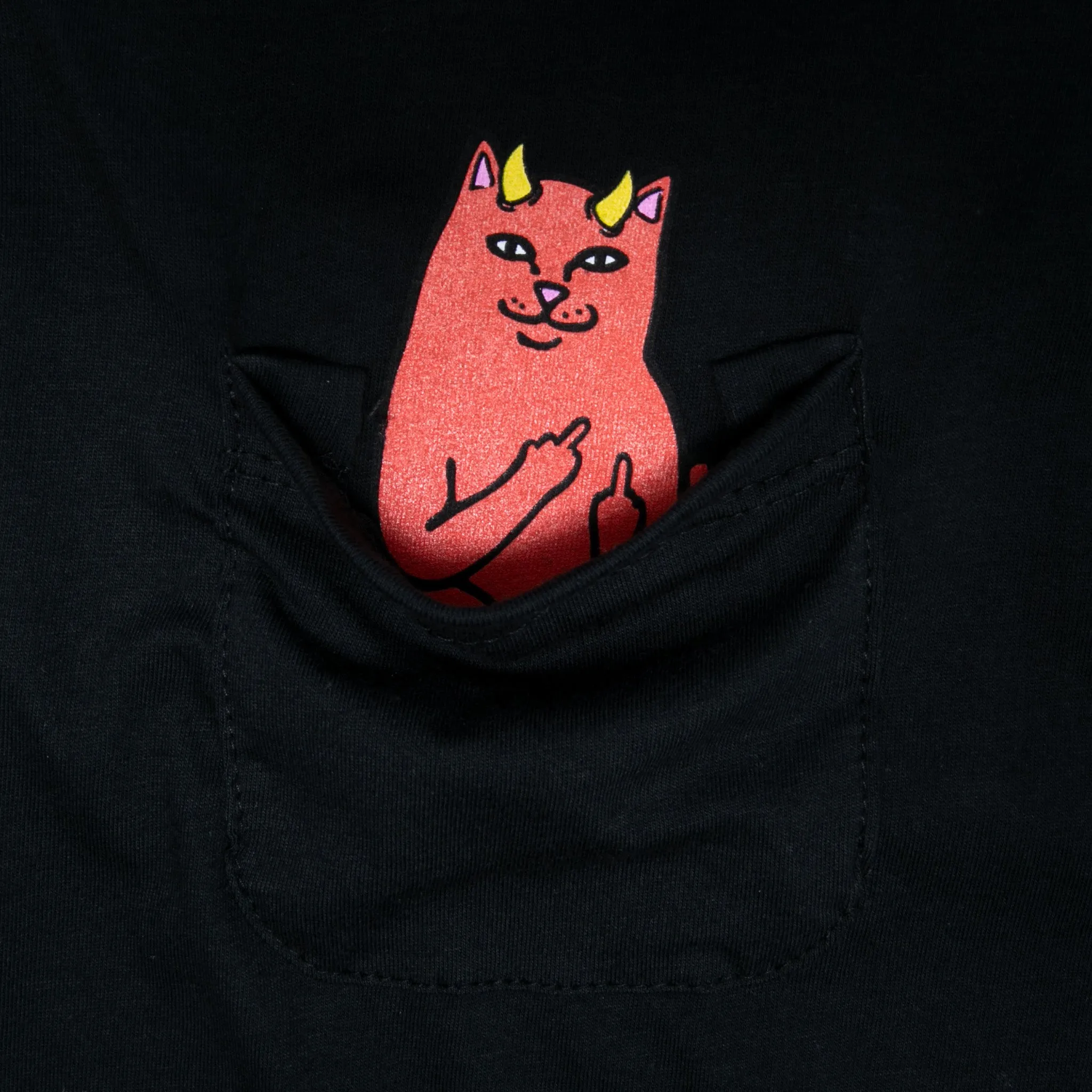 Lord Devil Pocket Crop Tee (Black)