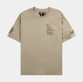 Los Angeles Dodgers Neutral Mens Short Sleeve Shirt (Beige)