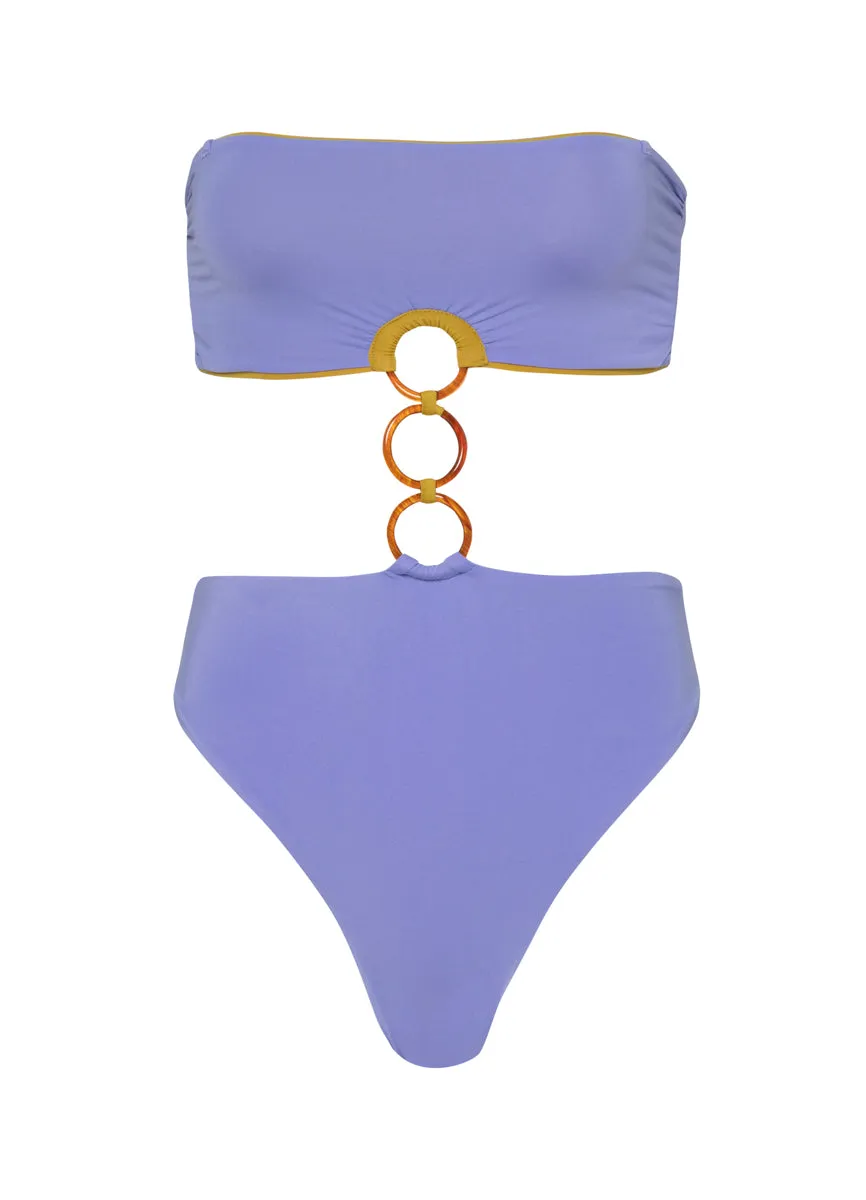 Maaji Deep Periwinkle Makenna Bandeau One Piece