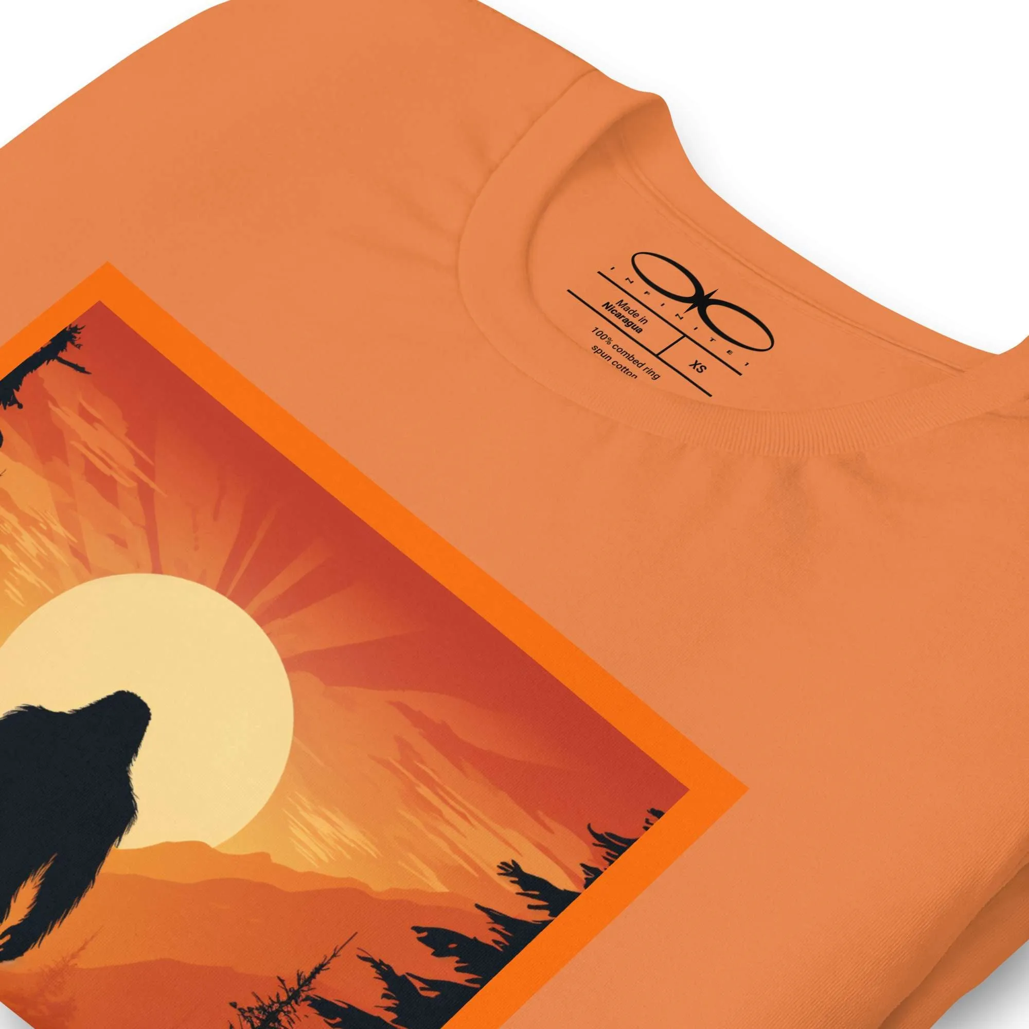 Men's Bigfoot And Sunset Graphic T-Shirt