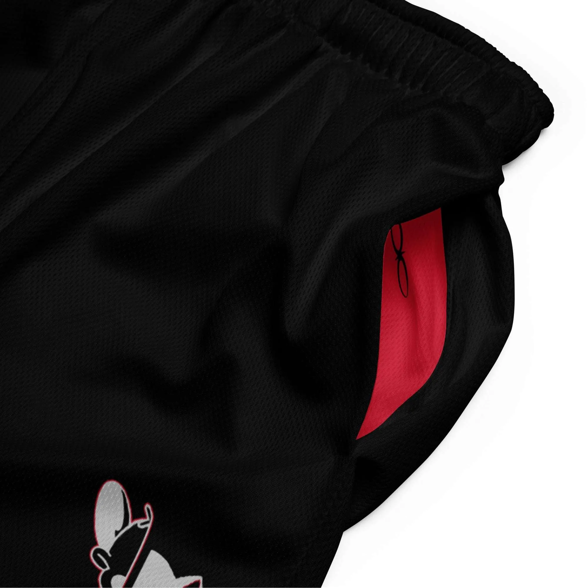 Men's Character Theme Cross-Color Mesh Basketball Shorts