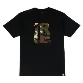 Mens True Logo Camo T-Shirt Black