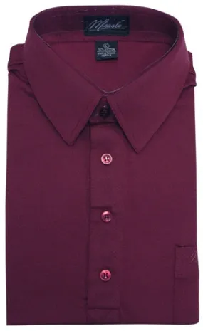 Merola Short Sleeve Pocket Polo Shirt - Burgundy