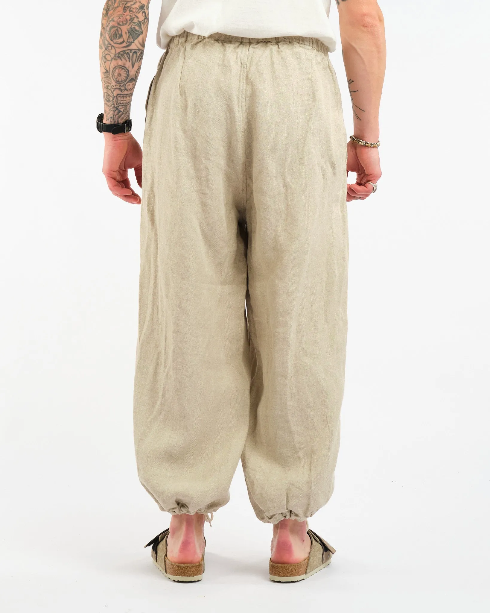 MIL Easy Pants Linen Herringbone Natural