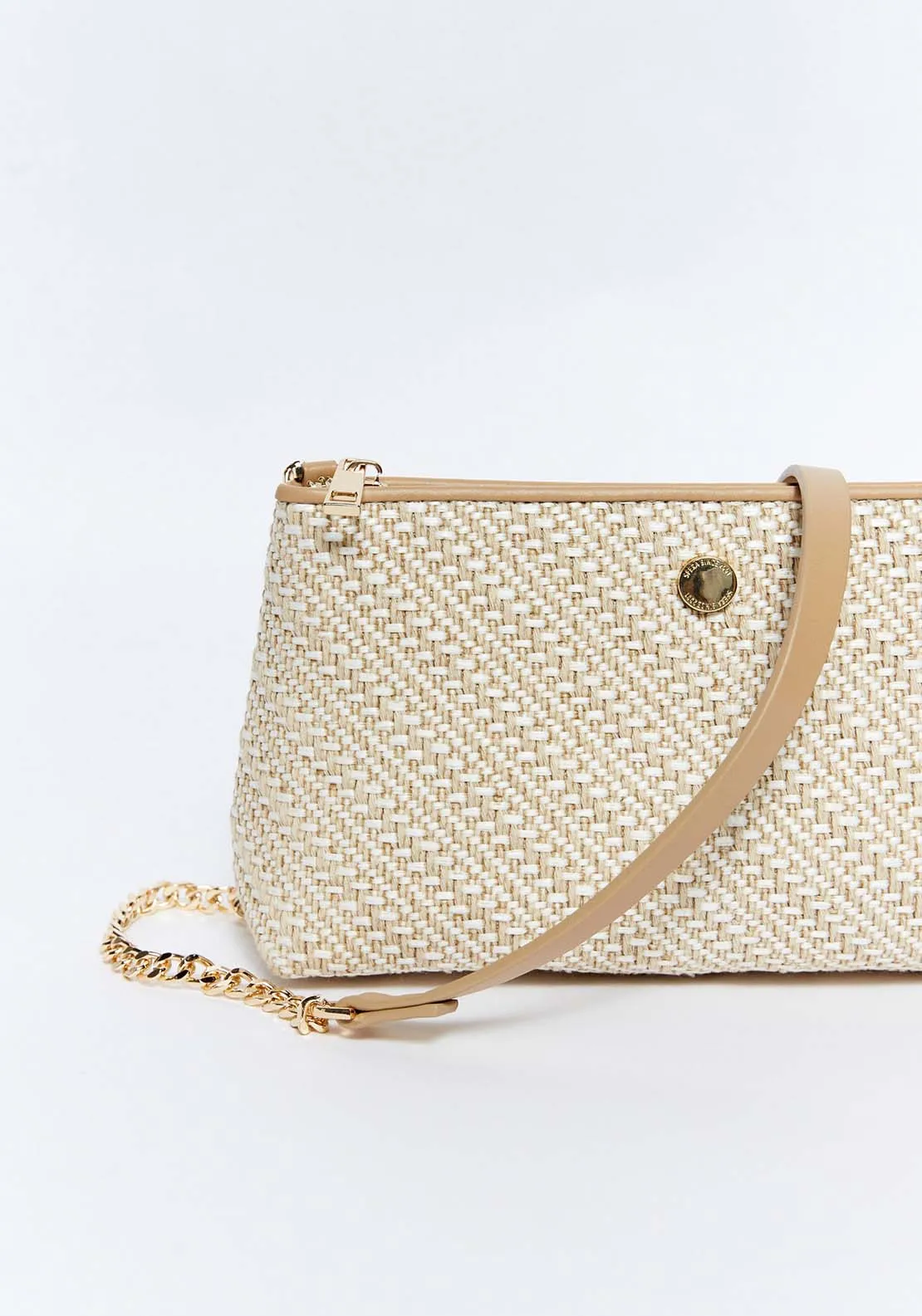 Mini tribbed bag - Beige