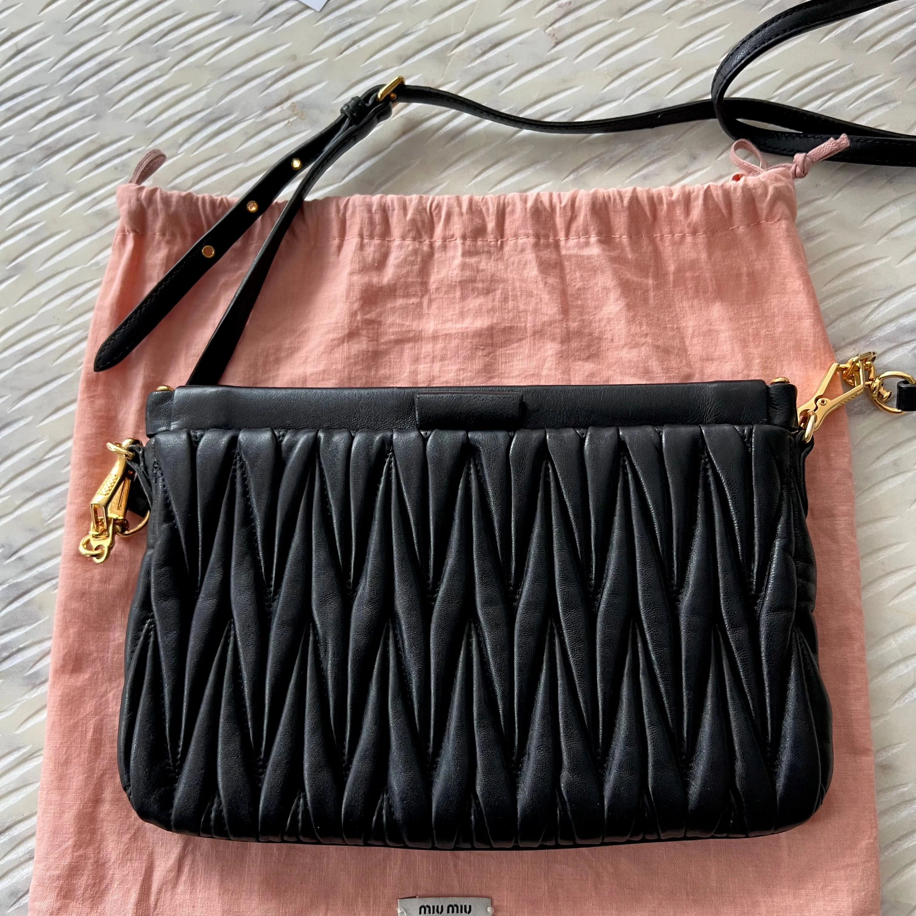 Miu Miu My Miu Matelassé Crossbody