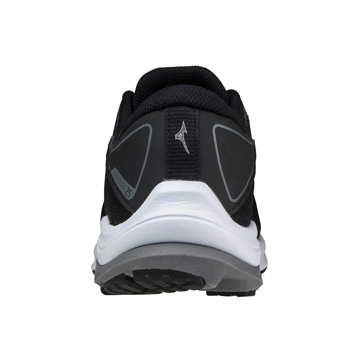 Mizuno Wave Rider 25 Jr Junior | Black/mshadow/qshade