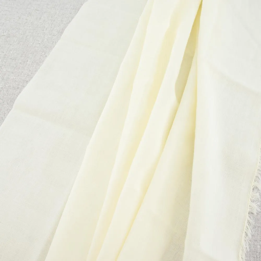 Organic Double Gauze Solid in Cream ~ Birch Fabrics