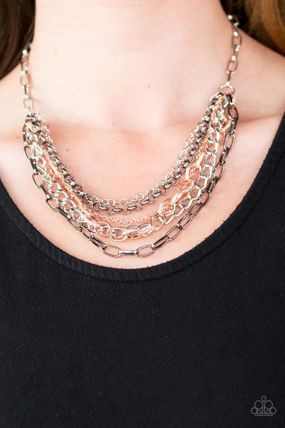 Paparazzi Accessories  - Word On The Street - #N862- Multi Necklace