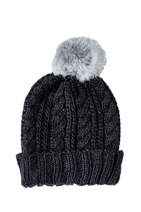 Pom-pom Knit Beanie