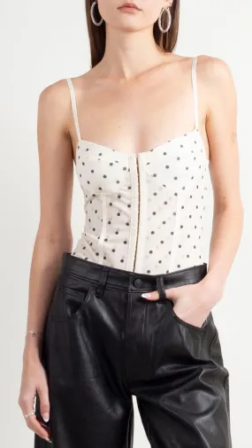 Printed Night Rhythm Bodysuit - Polka Dot