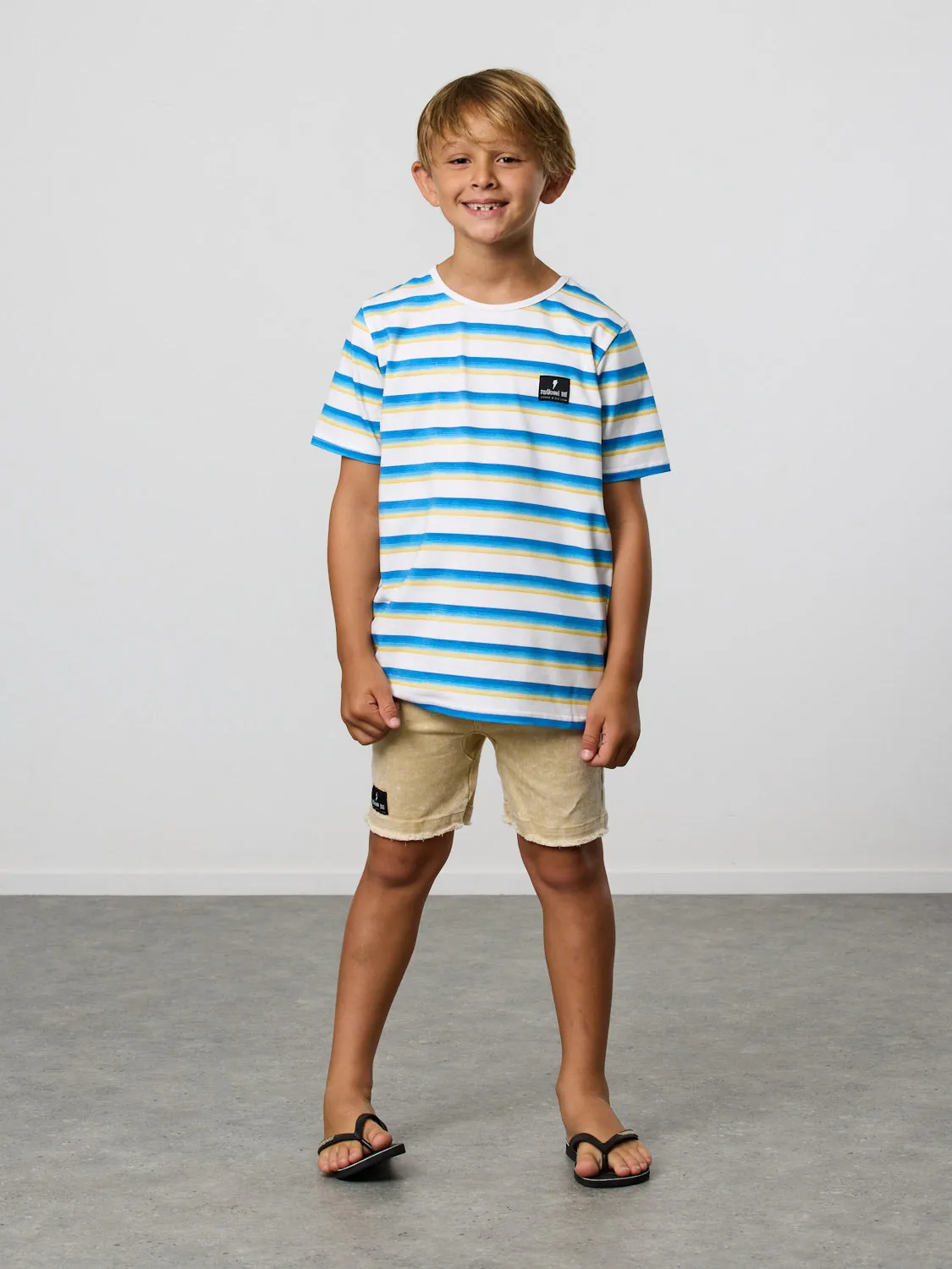 Radicool Dude Beach Stripe Tee - Size 6yr, 7yr