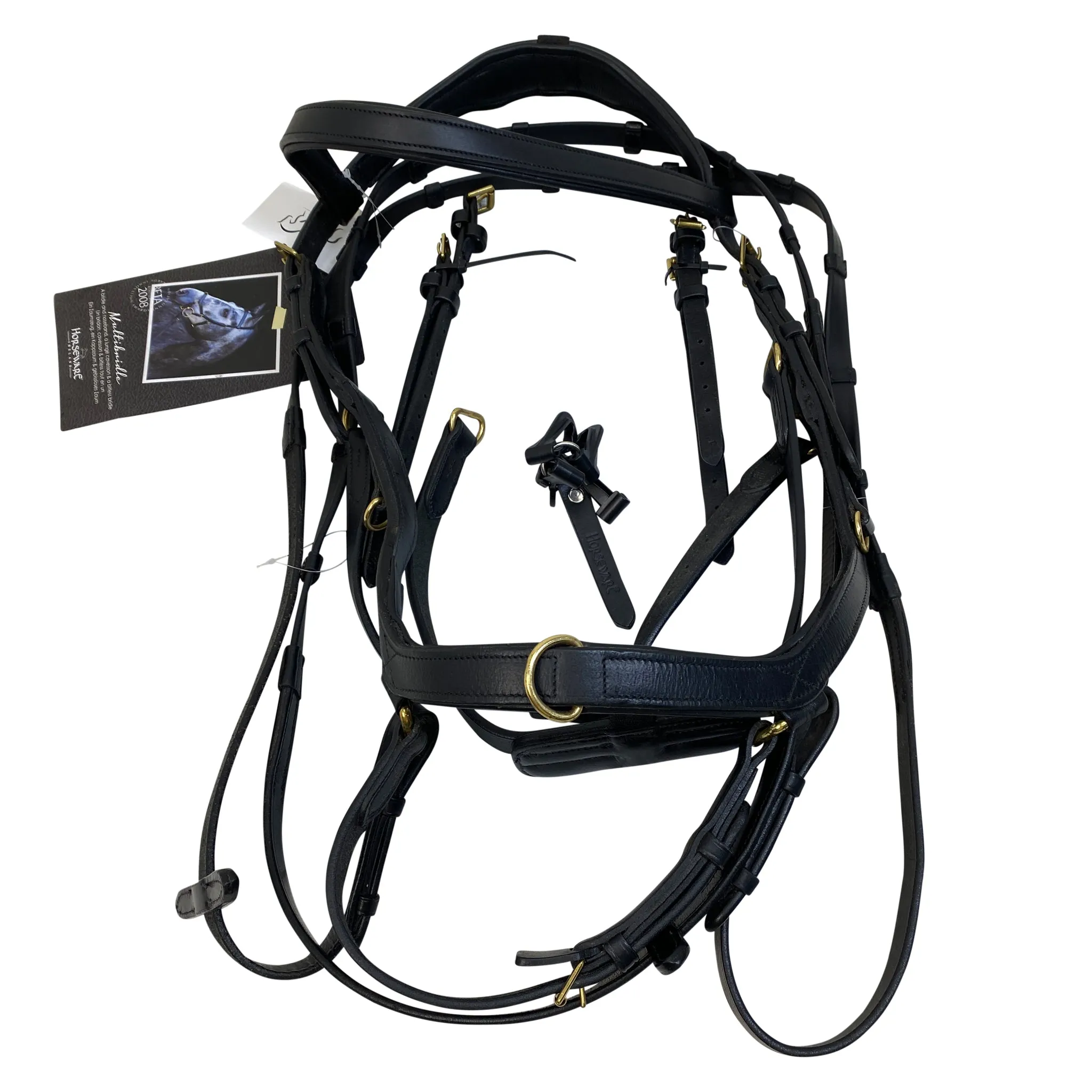 Rambo Micklem 'Multibridle' in Black - Full/Horse