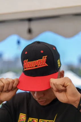 RED & YELLOW HAWAII SLANT HAT