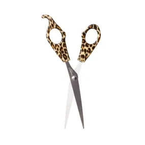 RED BY KISS | Leopard Handle Black Shear HS10