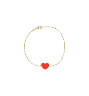 Red Heart Bracelet 14K