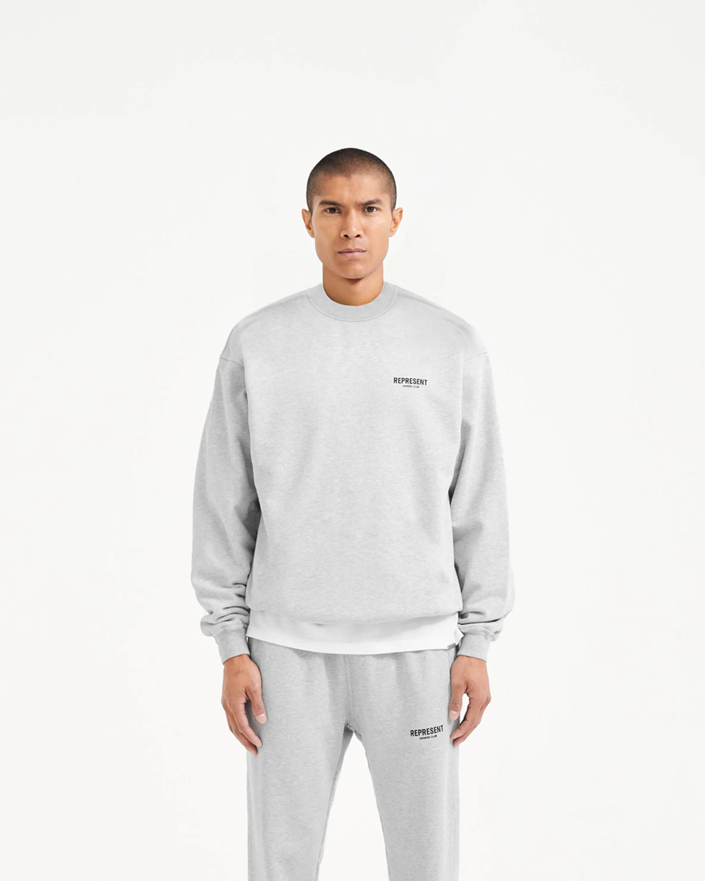 Represent Owners Club Sweater - Ash Grey