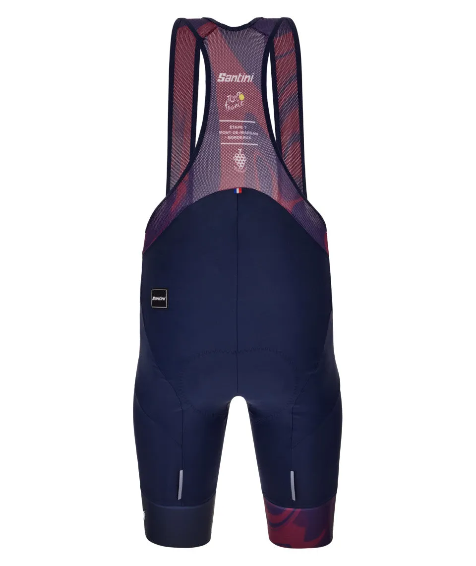 Santini TDF Bordeaux Bibshorts - Navy Blue