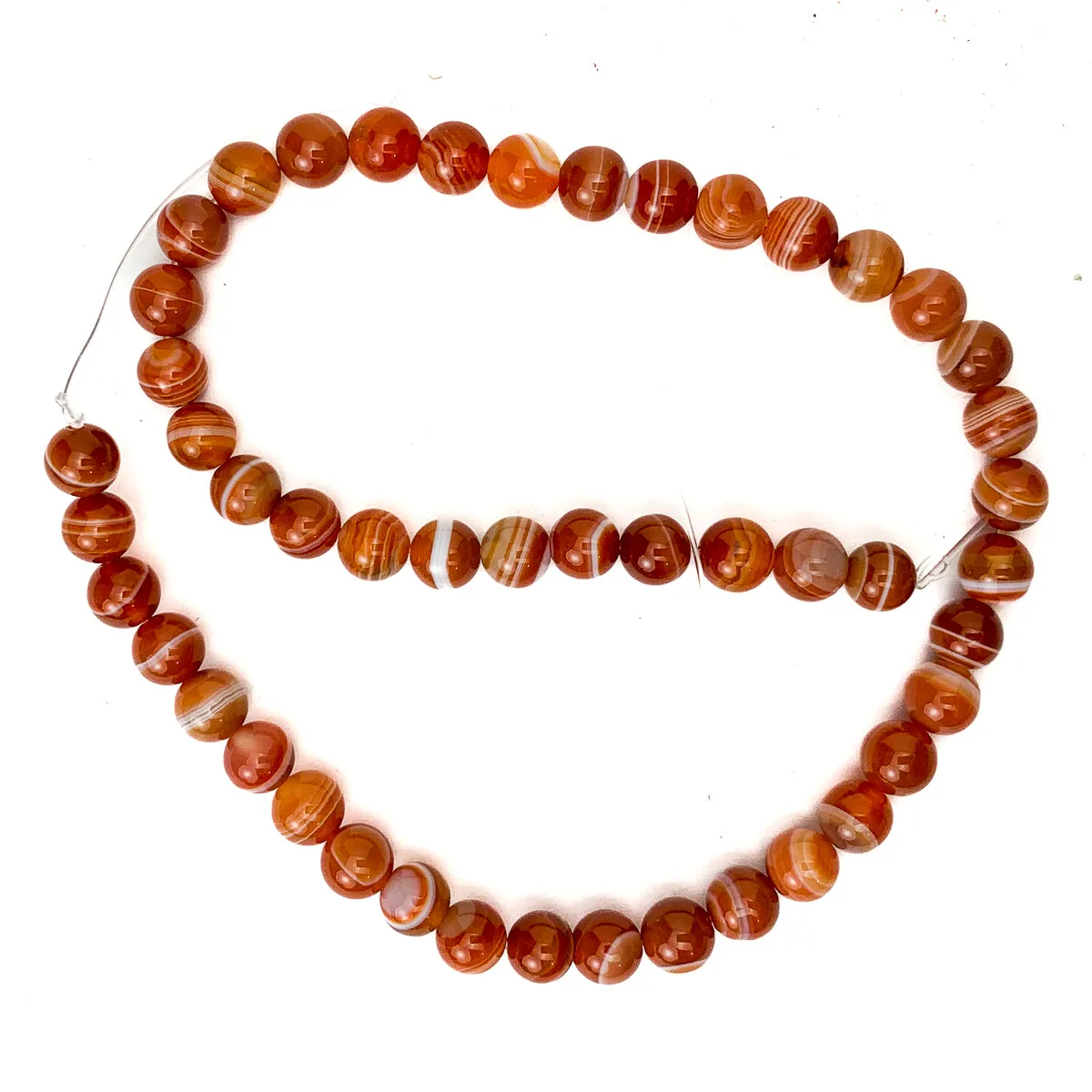 Sardonyx 8mm Smooth Rounds