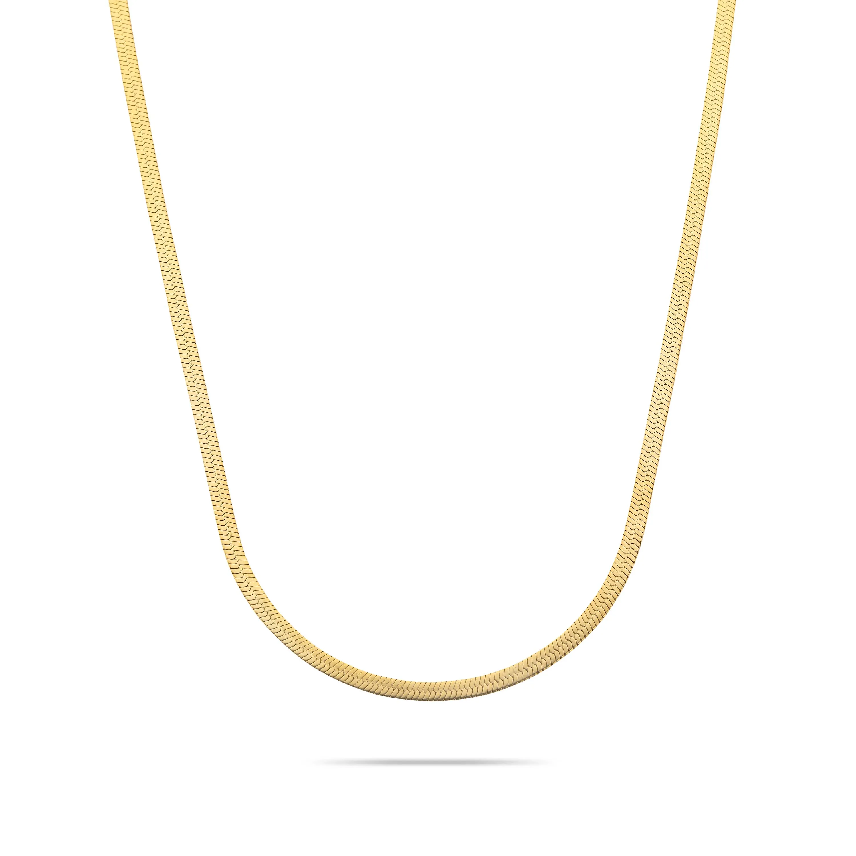 Snake necklace gold