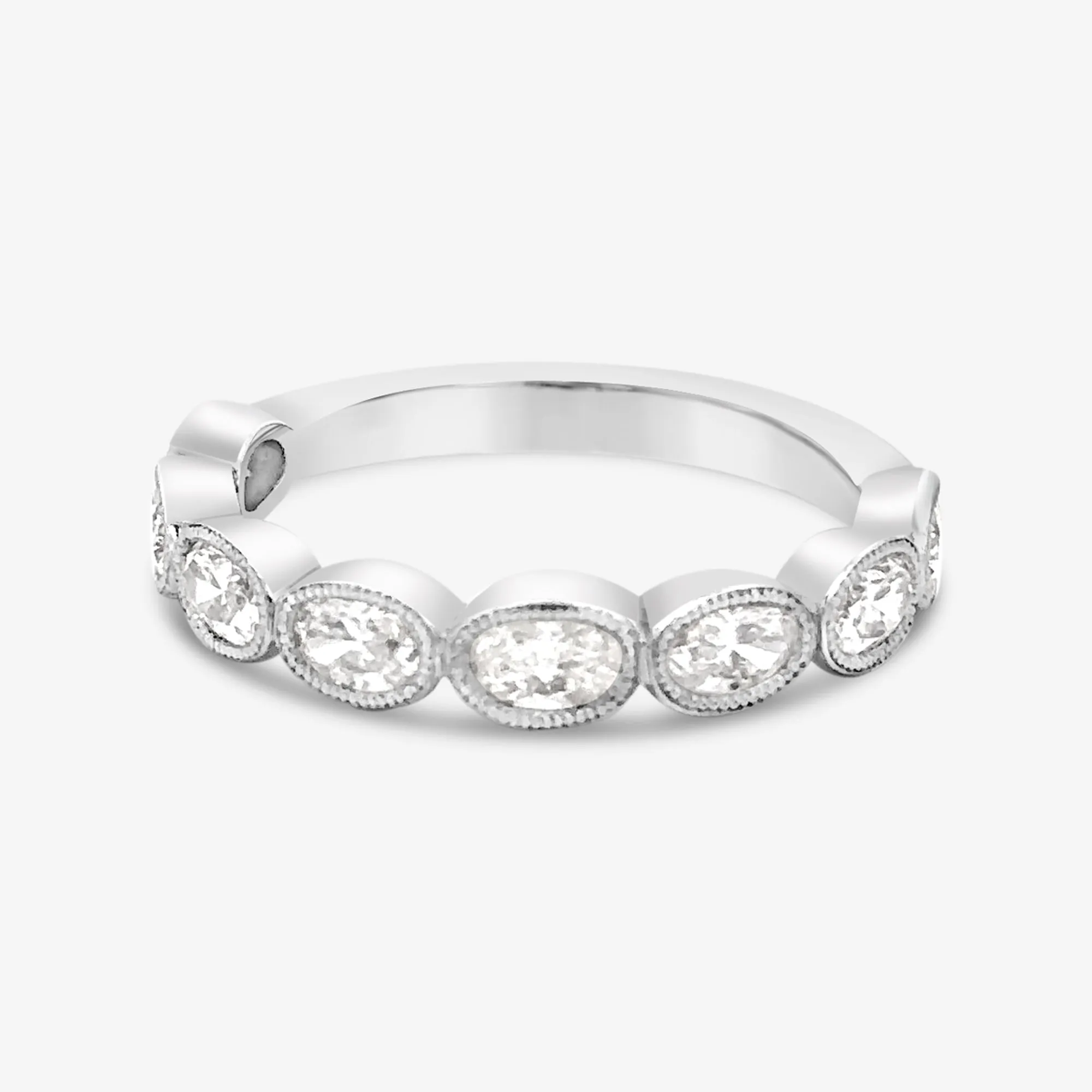 Stackable Oval Diamond Band