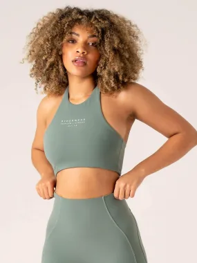 Stride Halter Sports Bra - Sage