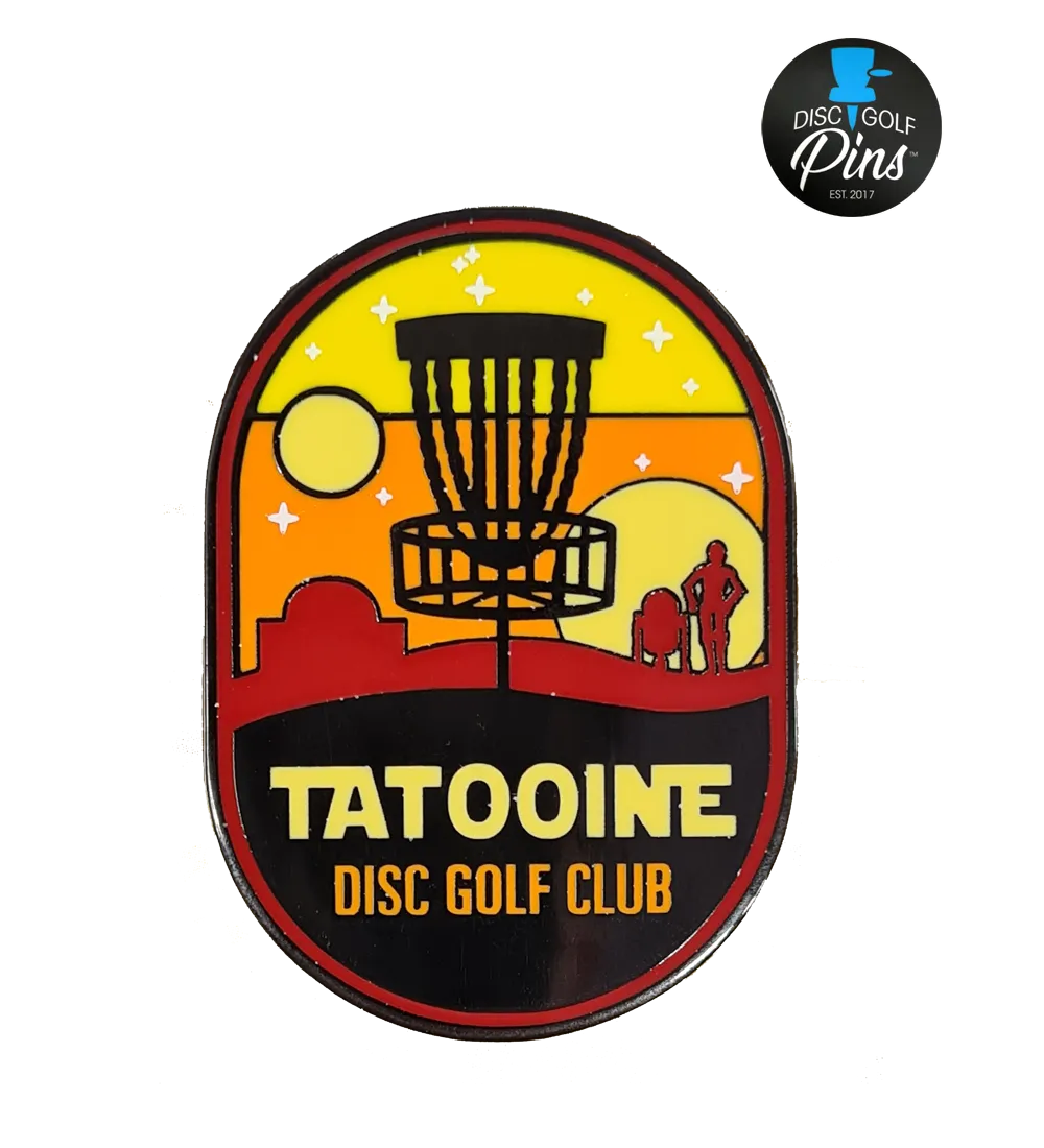 Tatooine Disc Golf Club Pin